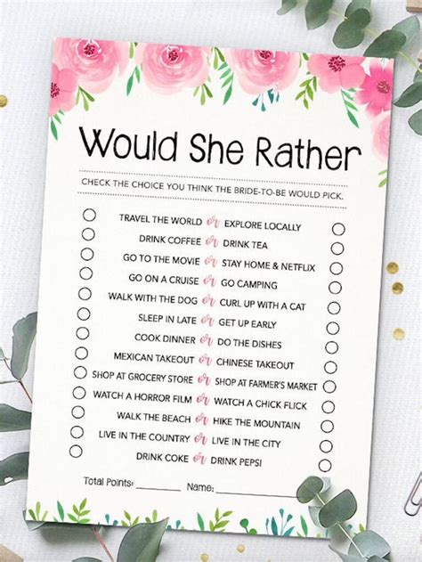 Downloadable Free Printable Hen Party Games